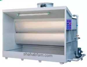 کابین آبشار رنگ مایع